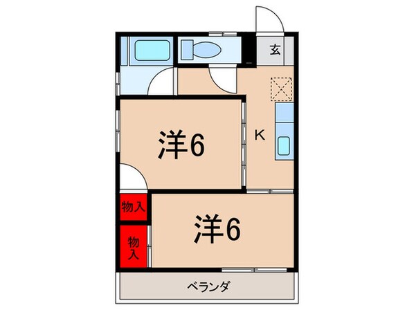 第二美鈴マンションの物件間取画像